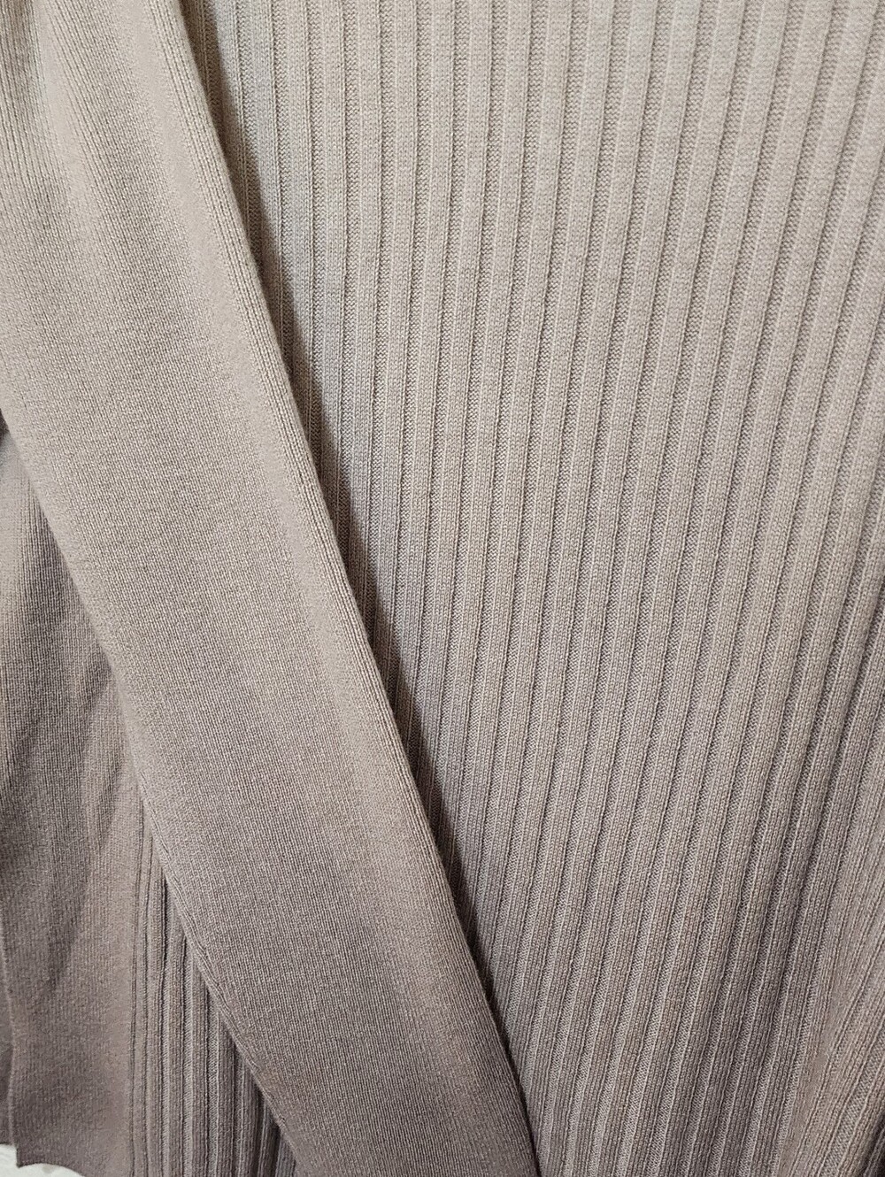 Lafayette 148 NY 100% Cashmere Ombre Ribbed Turtleneck Tunic Sweater No Size Tag - Picture 7 of 13